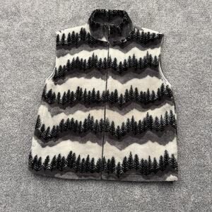 Glacier Gear Fleece Vest Mens Large Full Zip Warm Gorpcore Southwestern Retro